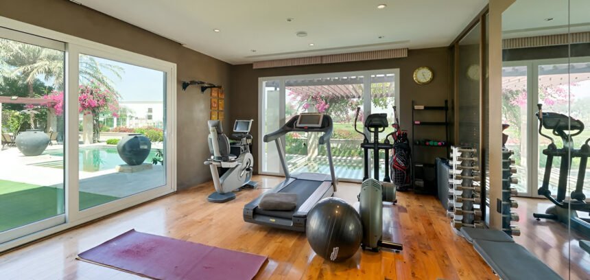 Fitness areas and private gyms within residences
